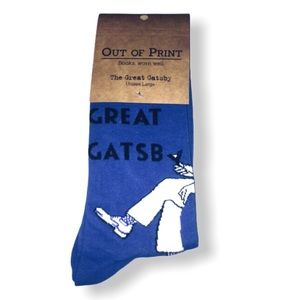 NWT The GREAT GATSBY Book Reader Socks